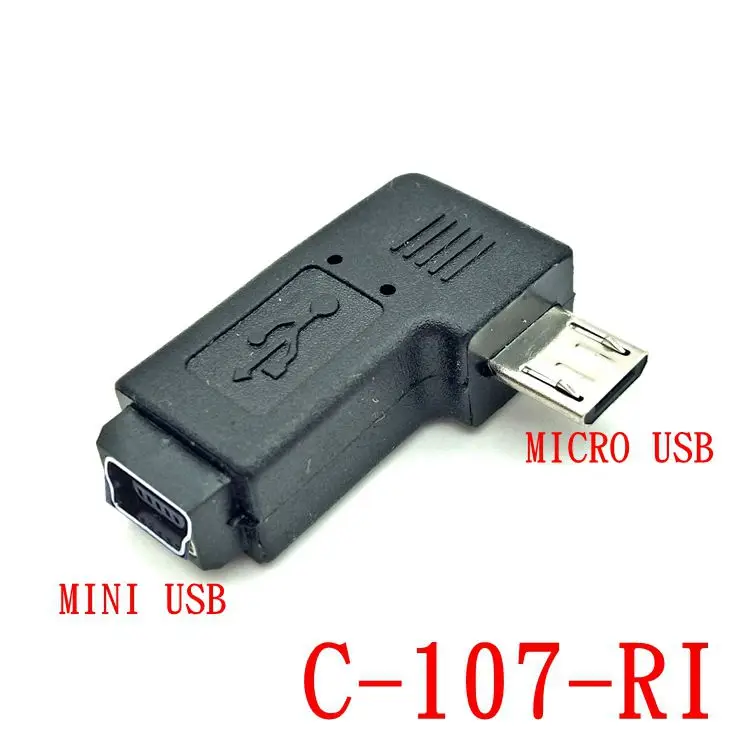 Conector macho Micro USB a Mini USB hembra, adaptador de transferencia de datos para teléfono, conector para MP3, Android D - imagen 4