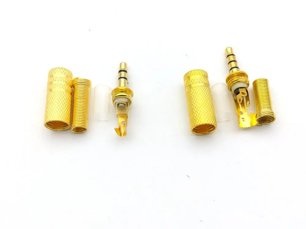 Conectores de Audio estéreo mono, Placa dorada de 100mm, 4 polos, 3,5 Uds. - imagen 3