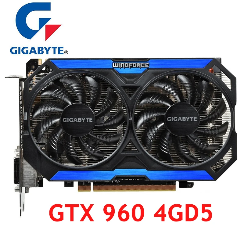 Una tarjeta gráfica Gigabyte Windforce GTX 960 4GD5