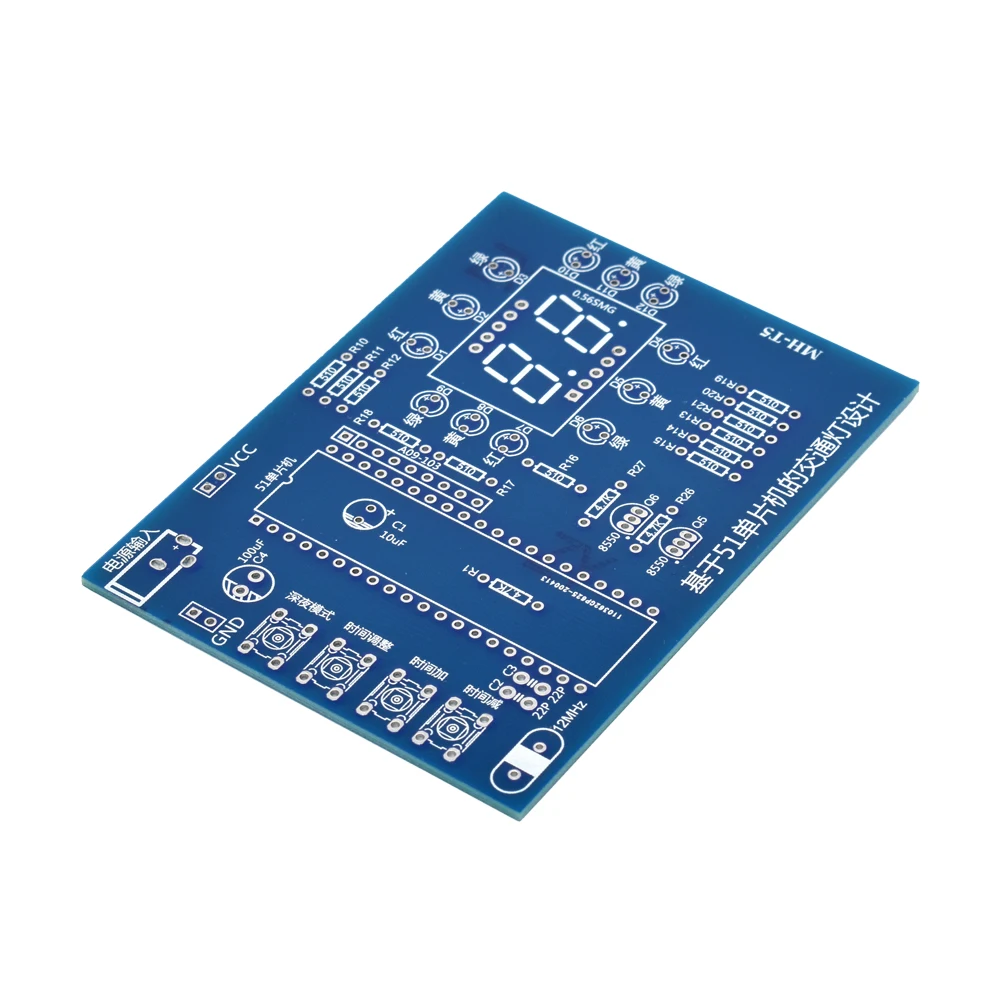 Controlador de semáforo, Kit electrónico DIY, concurso de entrenamiento de habilidades electromecánicas, Chip STC89C52, microordenador, laboratorio para estudiantes - imagen 4