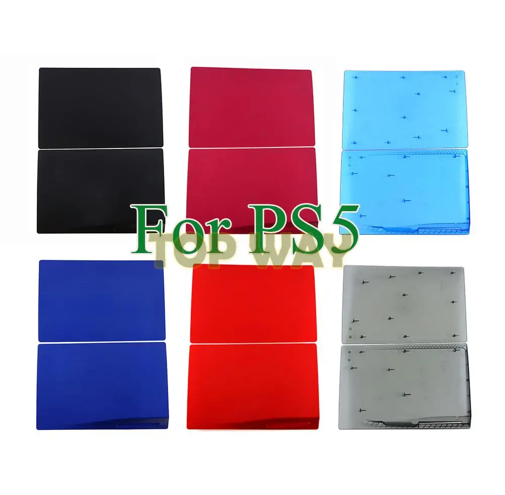 1 Juego para PS5, carcasa transparente y sólida que cambia de Color, consola de juegos, cubierta de carcasa de Panel de piel reemplazable para accesorios de PlayStation 5 - imagen 4