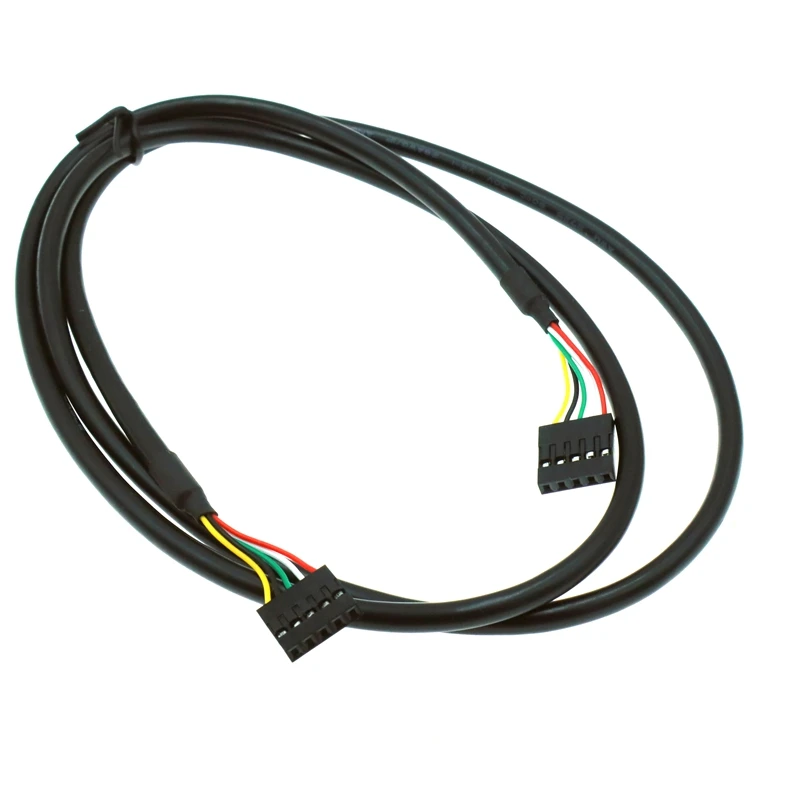 50cm DuPont 2,54 caja de computadora macho a hembra de 5 pines conector interno de placa base USB IDC, Cable de extensión hembra a hembra - imagen 5