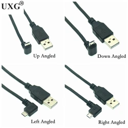 Cable Micro USB Angular 90 Grados Macho-Macho