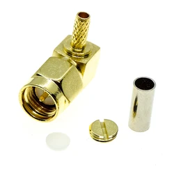 Conector SMA Macho Angular 90° para Cable Coaxial RF