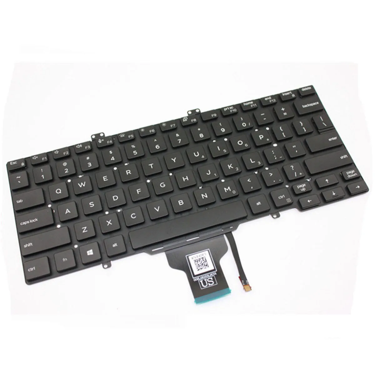 Teclado para Dell latitude 5400, 5401, 7400, 3400, versión estadounidense, retroiluminación negra, 0RDV0V, RDV0V, PK132EE1B01, CN-0RDV0V, 0RDV0V-DFH00 - imagen 2
