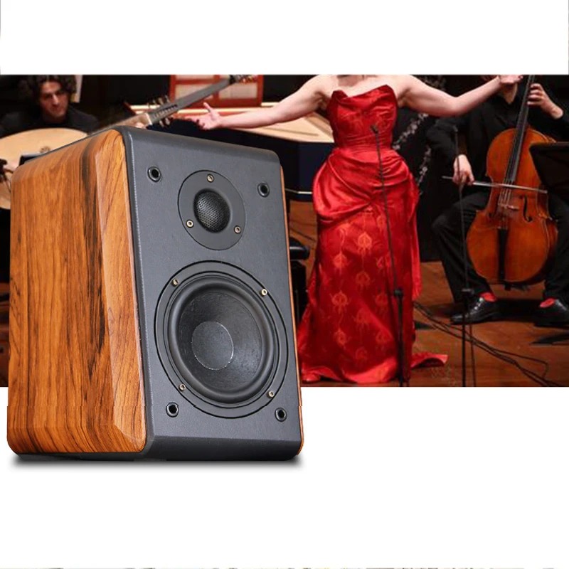 20-200W 4 Ohm 6,5 pulgadas altavoz de estantería pasivo Hifi con altavoz de Audio para fiebre Monitor amplificador adaptador altavoz HIFI un par - imagen 5