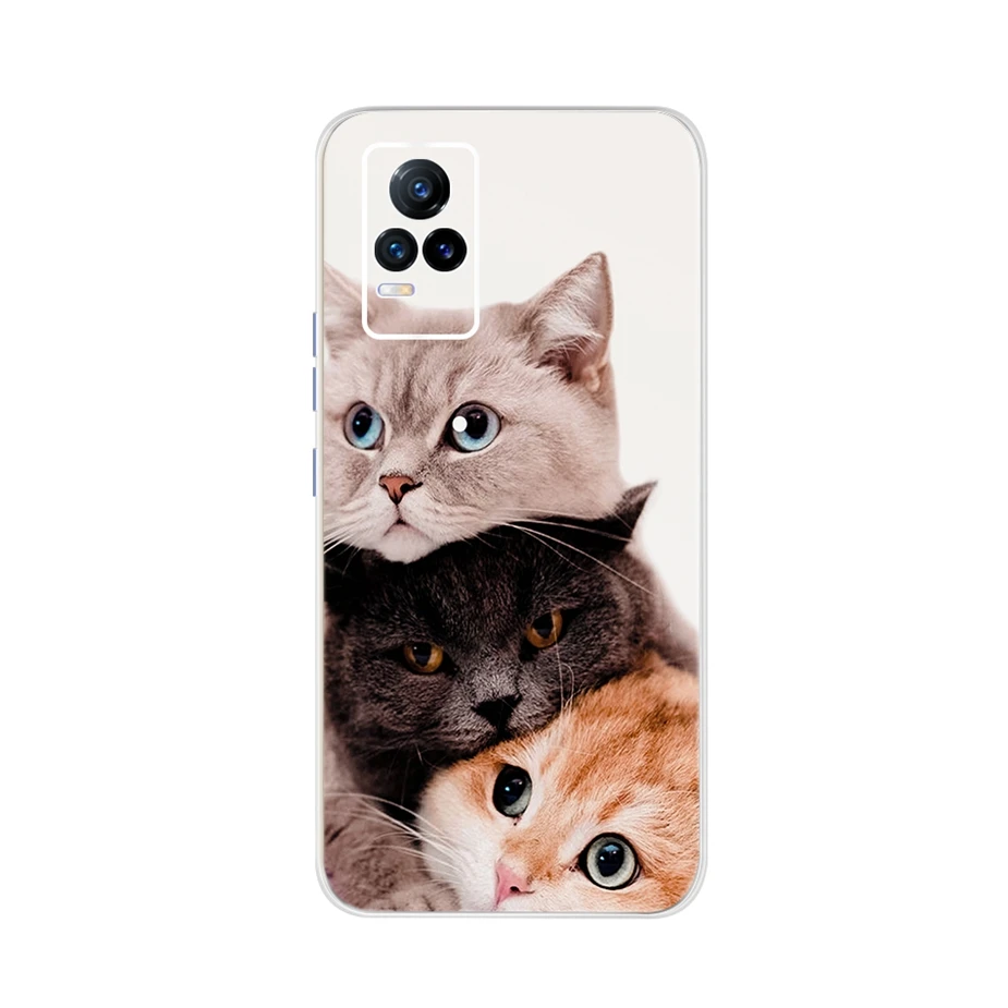 Funda de silicona blanda para Vivo V21E, carcasa trasera de dibujos animados pintados, bonita - imagen 2