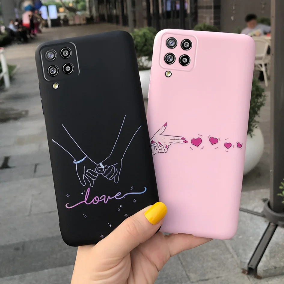 Parachoques a prueba de golpes para Samsung Galaxy A22 A 22 funda 2021 caramelo Margarita Cactus amor corazón pintura funda de teléfono para Galaxy A22 Fundas - imagen 5