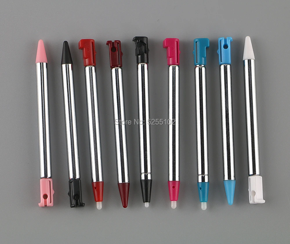 Bolígrafo de pantalla táctil de Metal de repuesto, 10 Uds., para lápiz táctil retráctil de Metal 3DS
