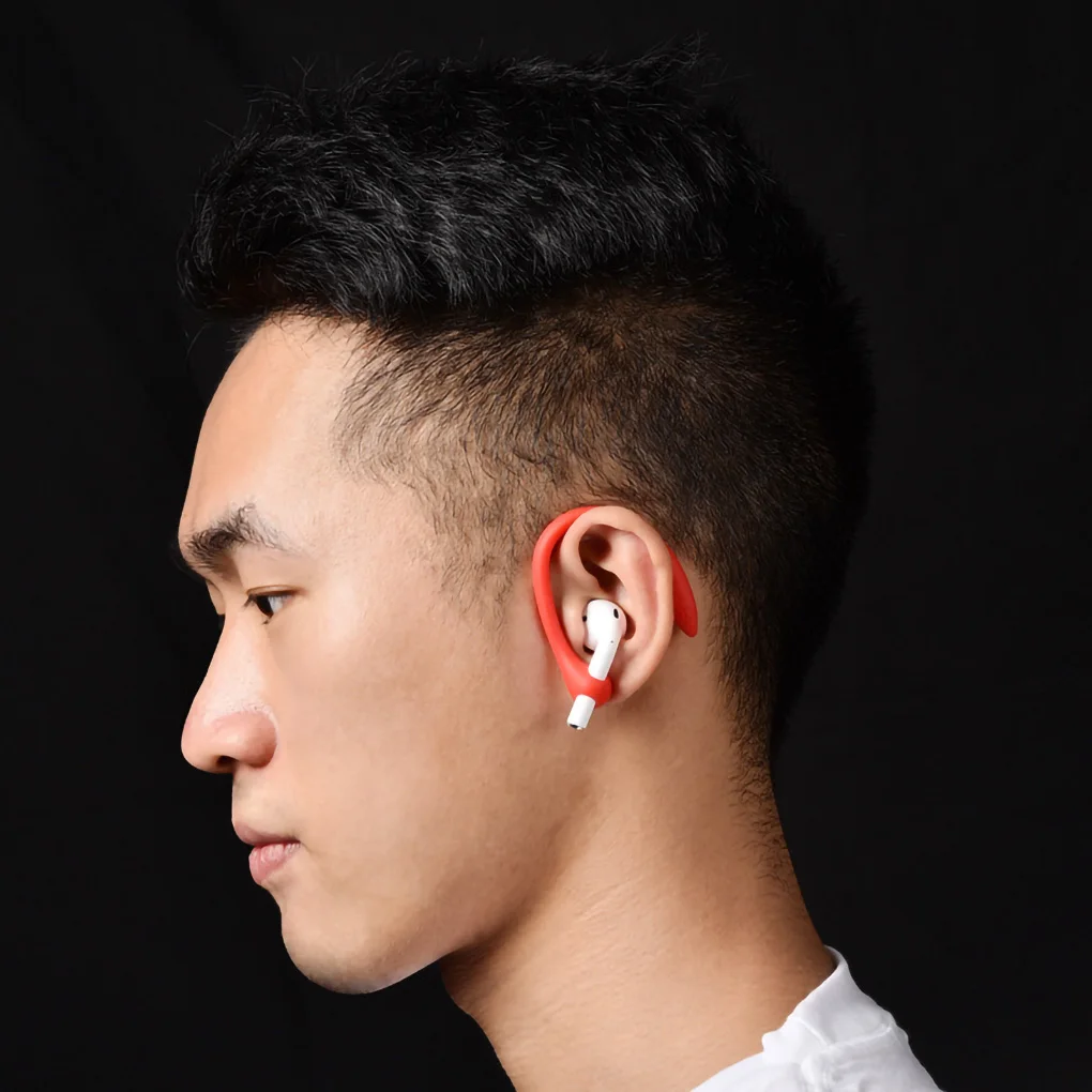 Gancho de silicona para auriculares, gancho portátil para la oreja, soporte para AirPods, 1 par - imagen 2