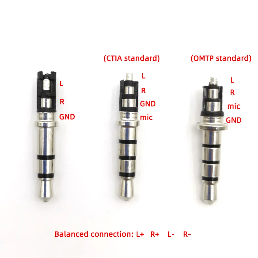 Conector Adaptador de Audio para auriculares estéreo, conector de 90 grados, 3,5mm, 3, 4 polos, 3,5, chapado en oro, negro, 2 unidades por lote - imagen 5