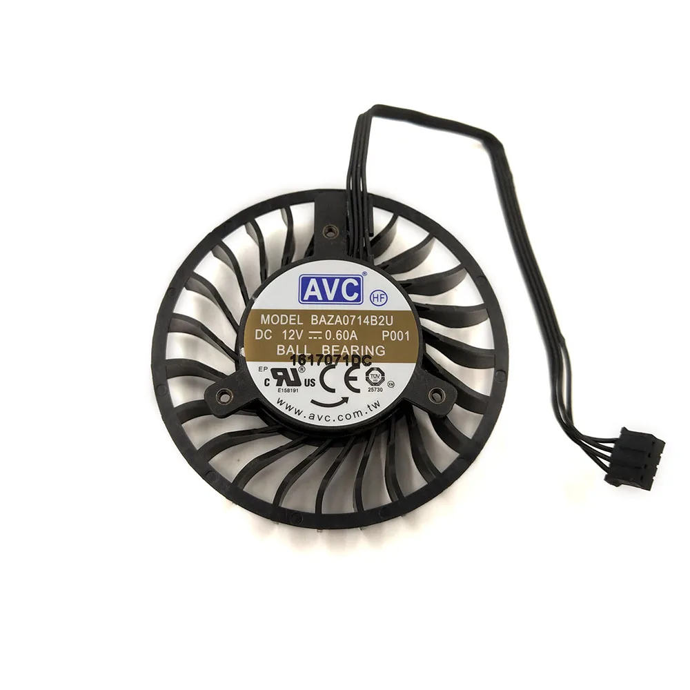 BAZA0714B2U-ventilador enfriador VGA de 4 líneas para QUADRO P4000, M4000, P001, P002, GPU, refrigeración de tarjetas gráficas de vídeo - imagen 4