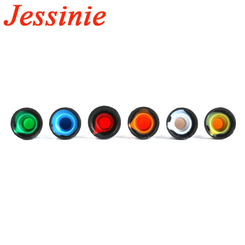 Kit de perilla de potenciómetro WH148, tapa de perillas de plástico, orificio de eje de 6mm, AG2, amarillo, naranja, azul, blanco, rojo, 5 valores x 6 piezas = 30 piezas, 30 piezas por lote - imagen 3