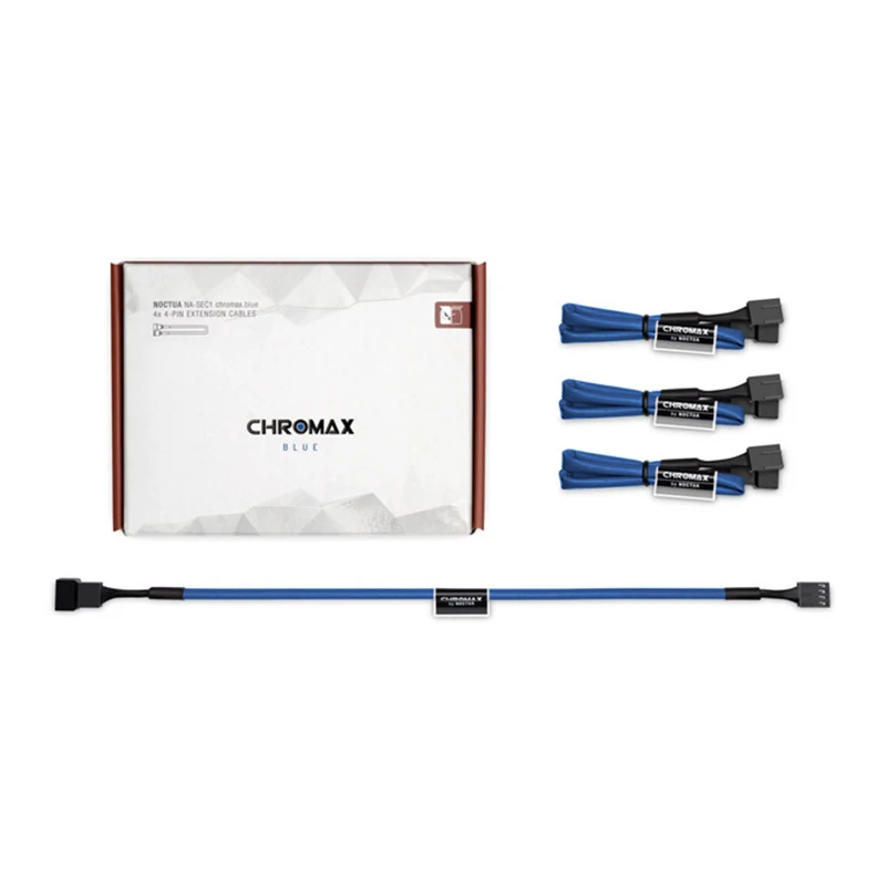 Noctua-cables de extensión de NA-SEC1, cable adaptador de 300mm, conector PWM de 4 pines para ventilador de caja de ordenador - imagen 3