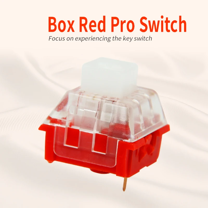 Kailh Box-Interruptor de Teclado mecánico de Chocolate, pulsador de perfil bajo, RGB, SMD, vástago blanco, lineal, sensación de mano, Rro rojo - imagen 3