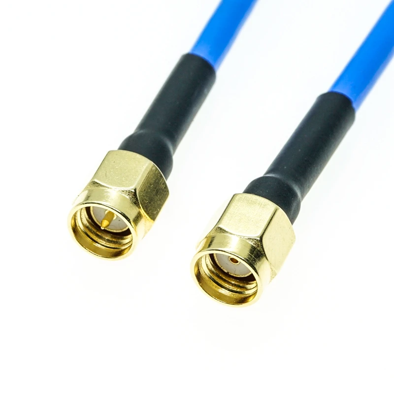 RPSMA macho a SMA conector macho RG402 RG-402 Cable Coaxial semiflexible 0.141 "50ohm azul - imagen 5
