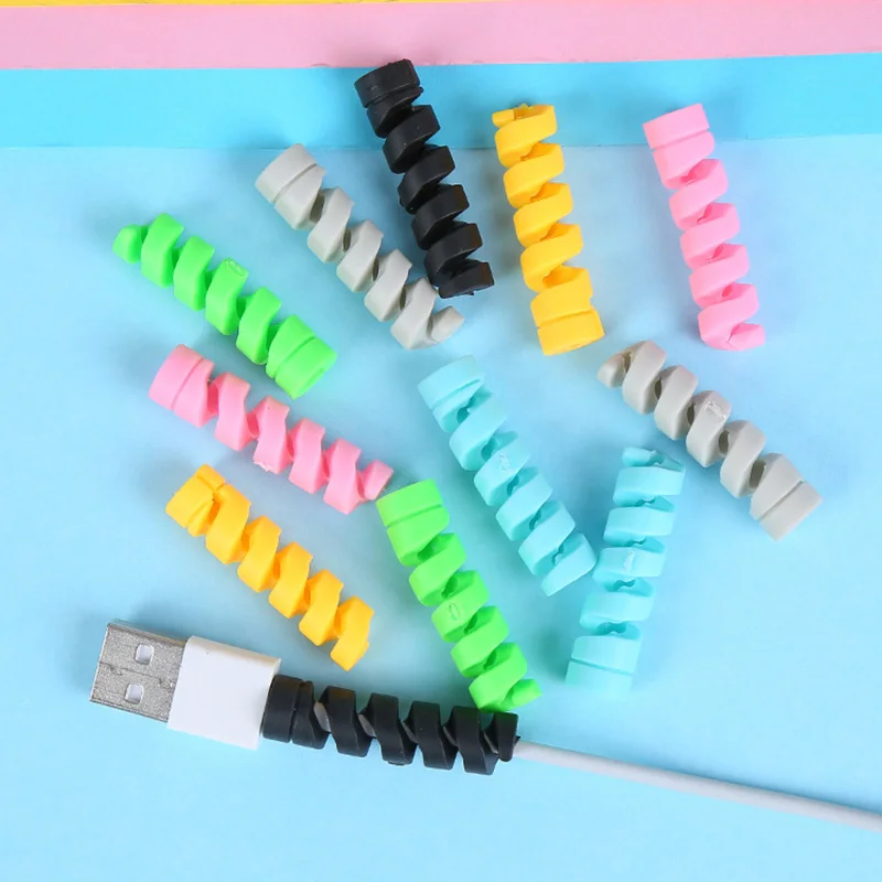 Protector Silicona Cable iPhone – Organizador y Bobinador USB - imagen 4
