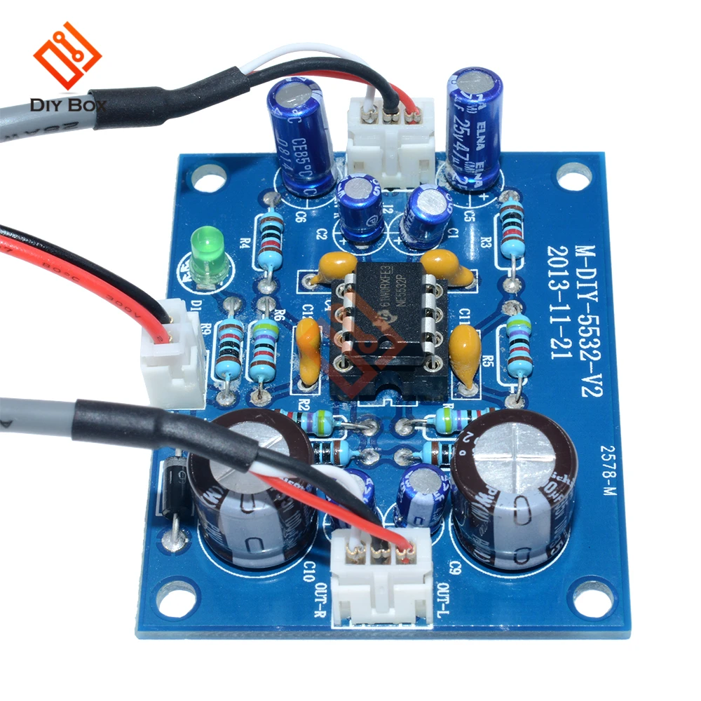 Placa amplificadora de sonido estéreo NE5532 OP-AMP, módulo amplificador para altavoces, kit de bricolaje, placa de control de volumen, desarrollo de sonido de circuito - imagen 5