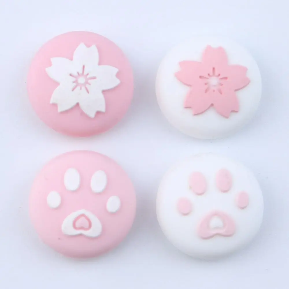 2 uds cereza rosa limón para Nintendo Switch Lite OLED analógico pulgar agarre Nintend Swith Joy Con JoyCon controlador Joystick Cap juego - imagen 4