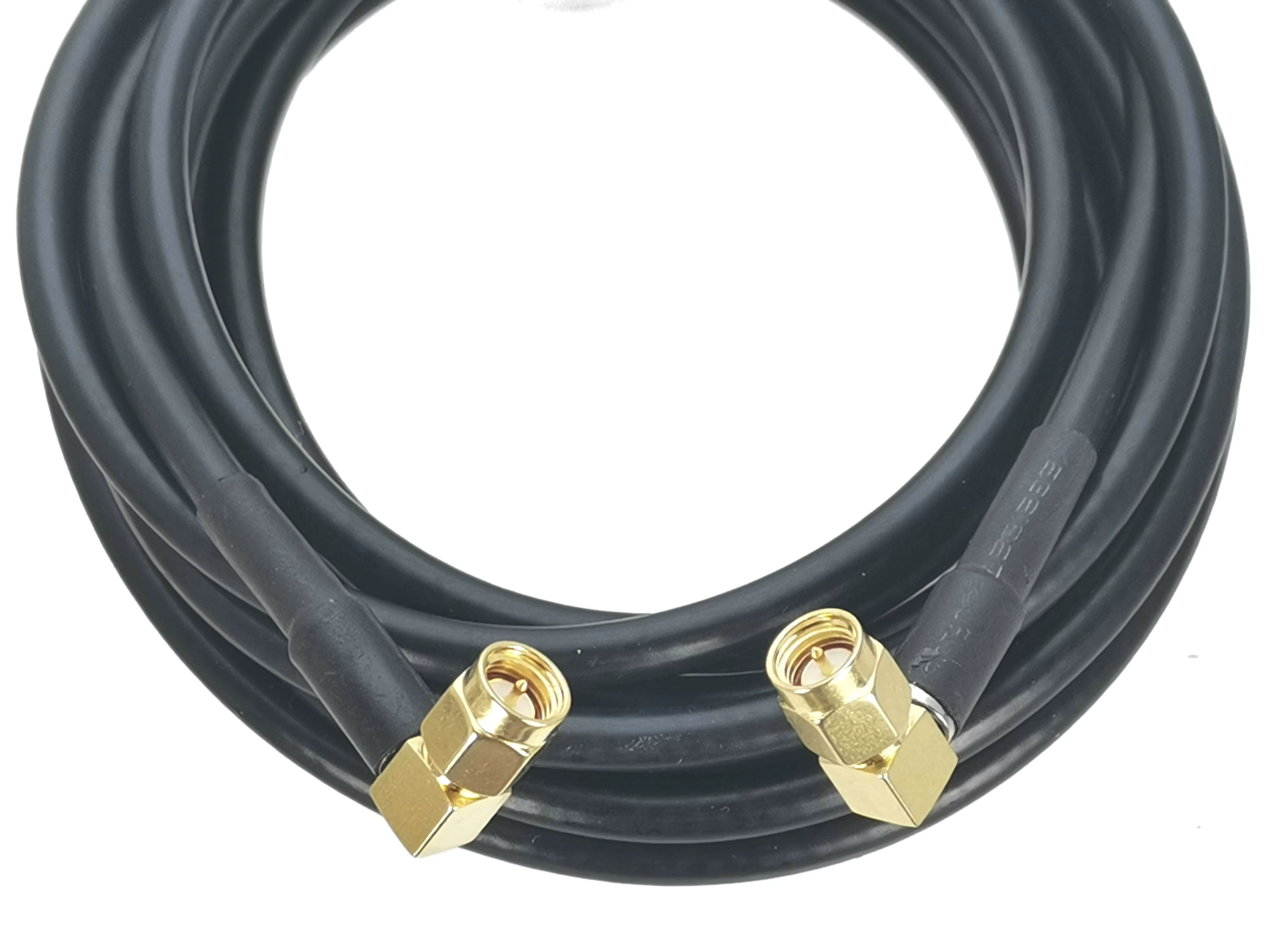 Conector Coaxial SMA Macho-Macho Angular RG58 4 Pulgadas - imagen 4