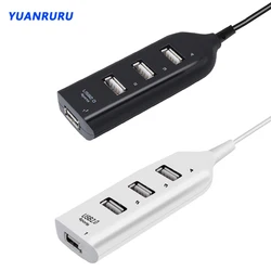 Hub USB 2.0 con varios puertos y adaptador de corriente