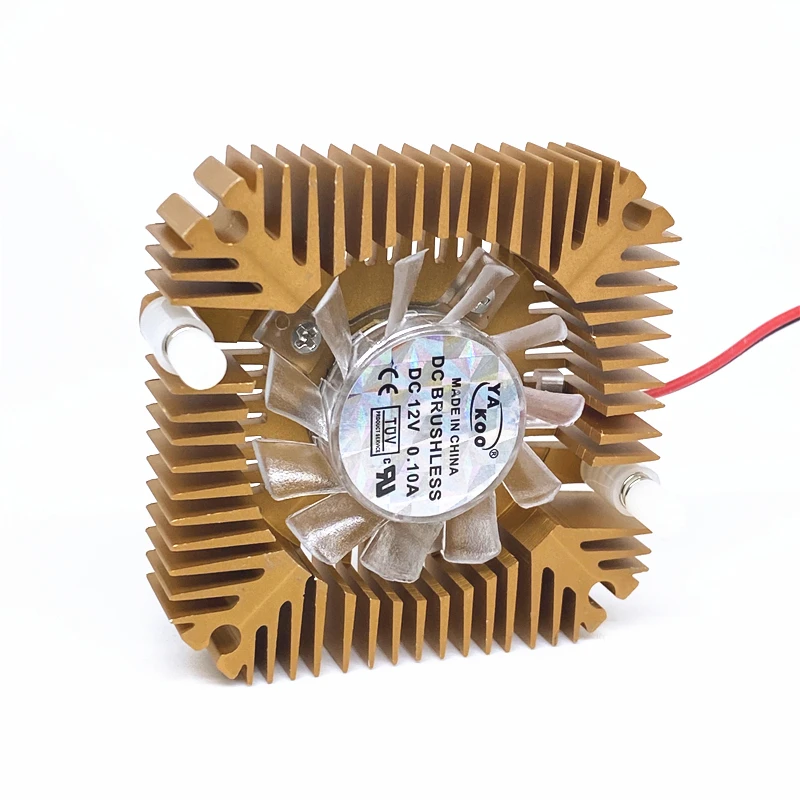 Ventilador BGA de 5V de cc, 12V, 0.1A, 55mm, tarjeta gráfica, Chips de puente, enfriador de disipador de calor, 2 pines - imagen 3