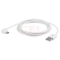 Cable Micro USB 2.0 de Carga y Datos, Codo Izquierdo 90°