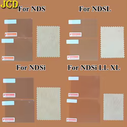JCD película protectora transparente superior inferior para Nintendo NDS DSi NDSi XL LL NDSL DS Lite Protector de pantalla LCD piel con embalaje