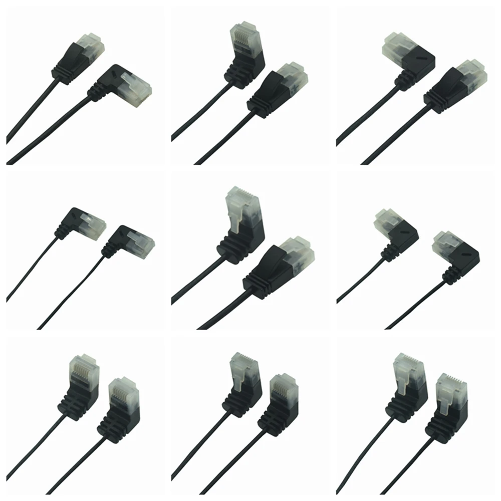 Cable Ethernet Cat6 RJ45 90 Grados Ultra Plano