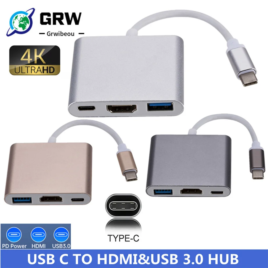 USB C HDMI - Vista del convertidor USB C HDMI