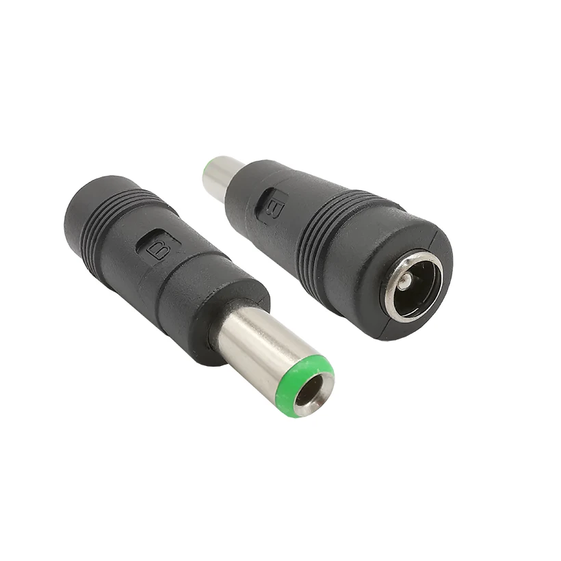 2/5 Uds 5,5x2,1 a 6,3x3,0mm conector de alimentación CC macho a hembra 6,3*3,0 a 5,5*2,1mm cabezal de conversión de adaptador CC