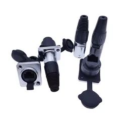Conector RJ45 Ethernet IP65 para Panel, Estanca Antipolvo