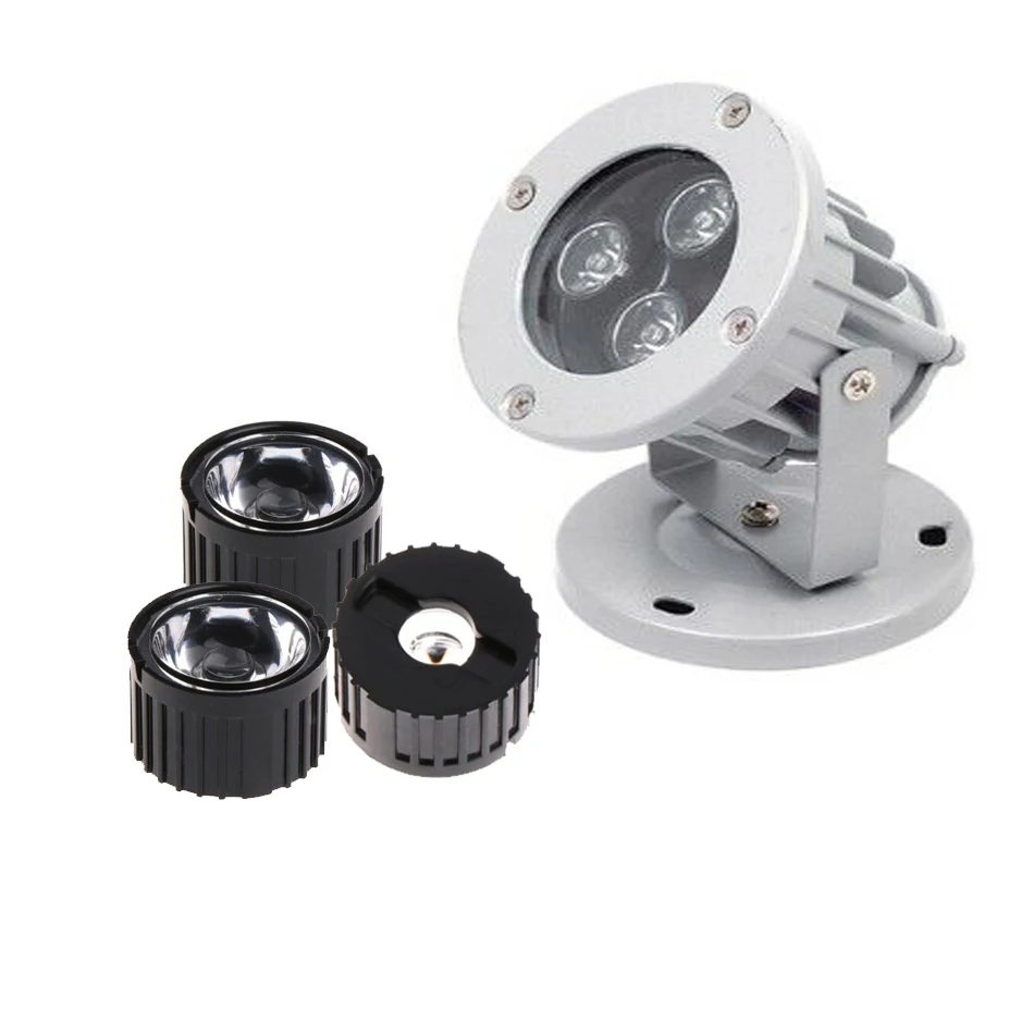 Juego de 10 lentes LED de alta potencia 1W 3W 5W lentes PMMA de 20MM con soporte 5 8 15 25 30 45 60 90 120 grados para cuentas de luz de 1, 3 y 5 vatios - imagen 4