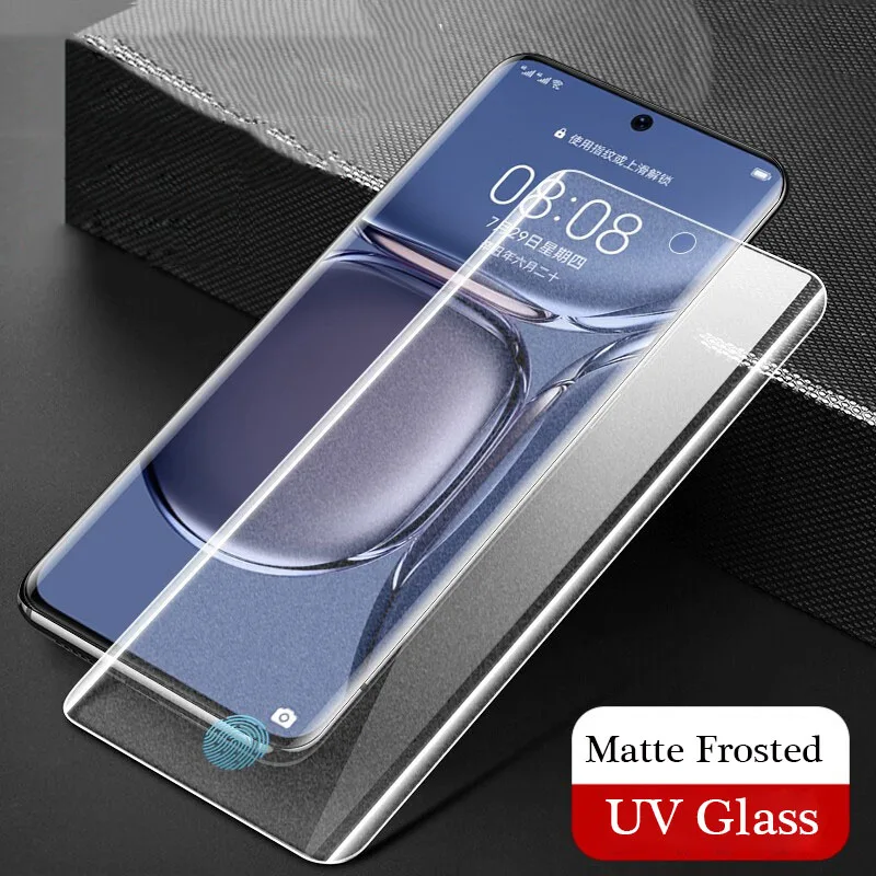Protector de pantalla de vidrio templado 3D para Huawei P50 Pro, vidrio templado para Huawei P50Pro, Huawei ip50 Pro, Anti azul, mate, UV - imagen 2