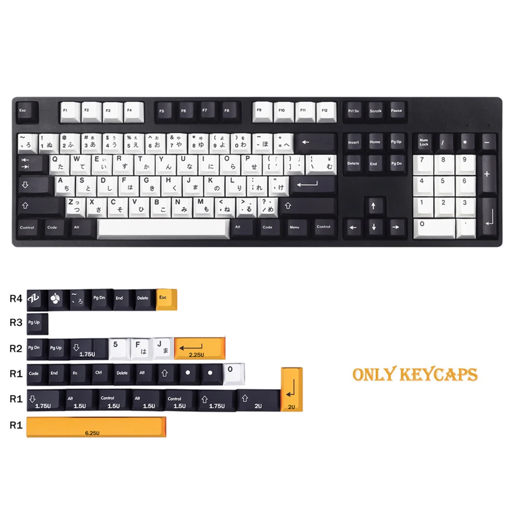 GMK Sushi TaiChi conjunto grande DYE-SUB PBT Keycap japonés personalizado personalidad cereza perfil Keycaps para teclado mecánico 61/64 - imagen 5