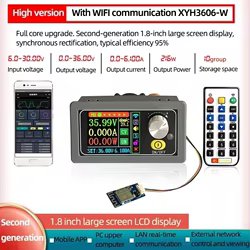 XYH3606 DC Boost Buck convertidor CC CV 0-36V 6A módulo de potencia ajustable regulado fuente de alimentación de laboratorio APLICACIÓN DE WIFF variable