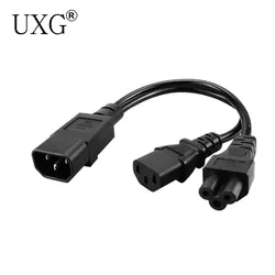 Cable Divisor Y IEC320 C14 a C13 y C5 para Alimentación Doble