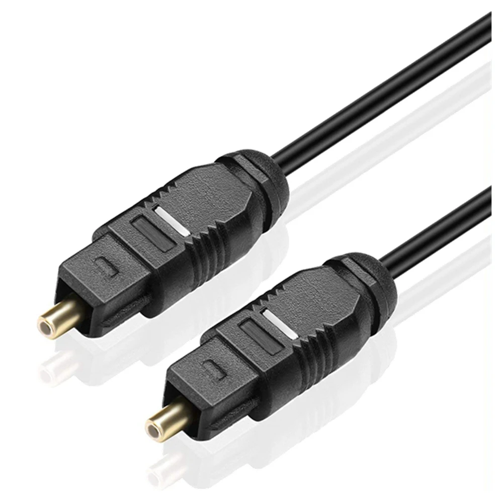 Cable de fibra óptica de audio digital chapado en oro od 2,2 para reproductor DVD VCR hallo-fi hablar SPDIF cable PVC - imagen 2