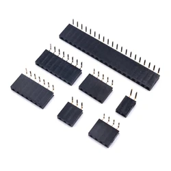Conector Pin Header Hembra 2.54mm Ángulo 90° para Arduino