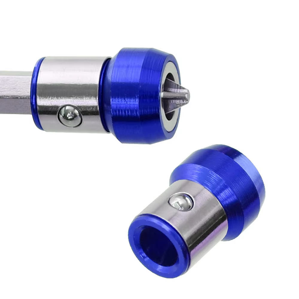 Tornillo magnetizador de anillo magnético fuerte de Metal, destornillador eléctrico Phillips, brocas, Color aleatorio, 7mm - imagen 4