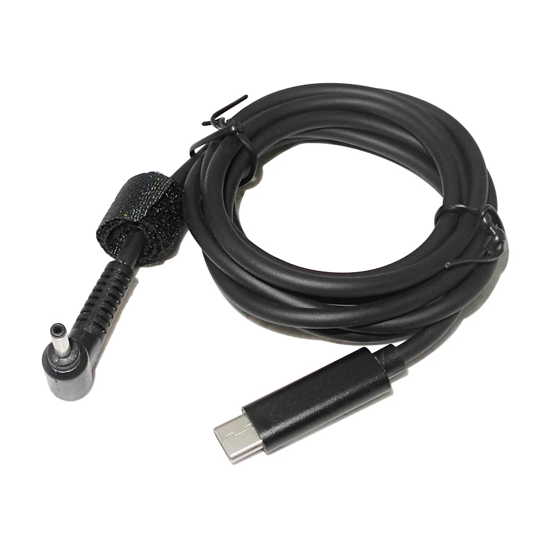 Convertidor de enchufe macho USB tipo C a DC 3,0x1,1mm 3,0x1,1, Cable de carga PD para Acer Aspire 19V, adaptador de corriente para ordenador portátil, 1,5 m, 5 pies - imagen 2