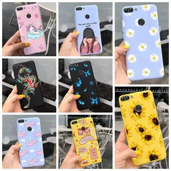 Funda Silicona Huawei P Smart 2018 - Flores Margaritas