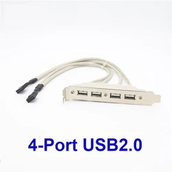 OULLX USB 2.0 Panel Trasero para IDC - Expansion de Puertos para PC