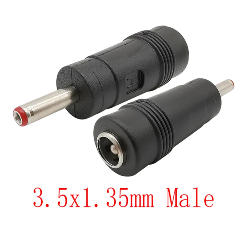 Conectores de CC de 5 piezas para ordenador portátil, adaptador de enchufe macho de 5,5x2,1mm hembra a 5,5x2,5, 5,5x1,7, 6,0x4,4, 6,3x3,0, 4,8x1,7, 1,7mm x 4,0, 3,5x1,35mm - imagen 5