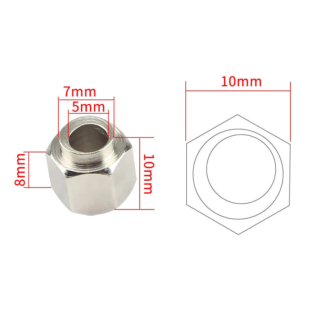 FYSETC 10PCS Hexagonal Eccentric Column 20PCS Round Column Height 8mm Inner Hole 5mm for V Wheel 3D Printer Parts - imagen 4