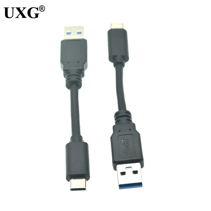 Cable USB tipo C para móvil, Cable de datos de carga rápida de 10cm, 3,0, 2.4A, para Samsung Galaxy S9 Note 8 9, Huawei P10 P40 Pro - imagen 2