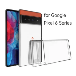 Funda Google Pixel 6 Pro 5G transparente con protector de cámara