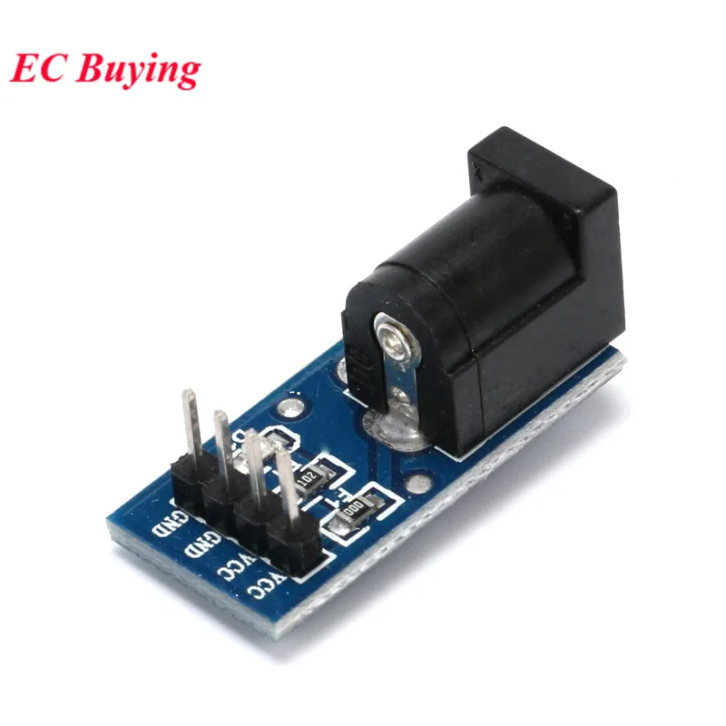 Placa adaptadora de corriente CC de DC-005, convertidor VCC/GND de 2 vías de 5,5 MM x 2,1 MM, placa de enchufe, módulo de fuente de alimentación, 1 ud.-20 piezas - imagen 2