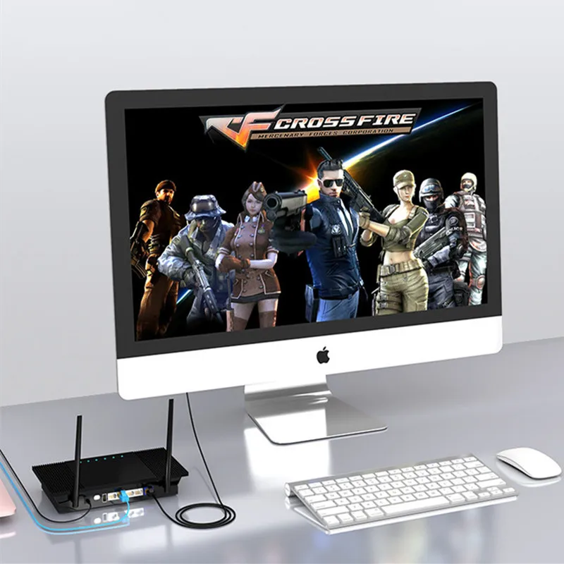 Cable de Internet RJ45 Cat6, Cable Ethernet RJ45 UTP, Cable de conexión de red Cat6a, corto de 0,5 m Cable Lan, 1m, 2m, 3m, 5m, negro, blanco, azul - imagen 5