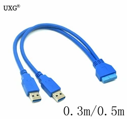 Hub USB 3.0 Doble Puerto para Placa Base